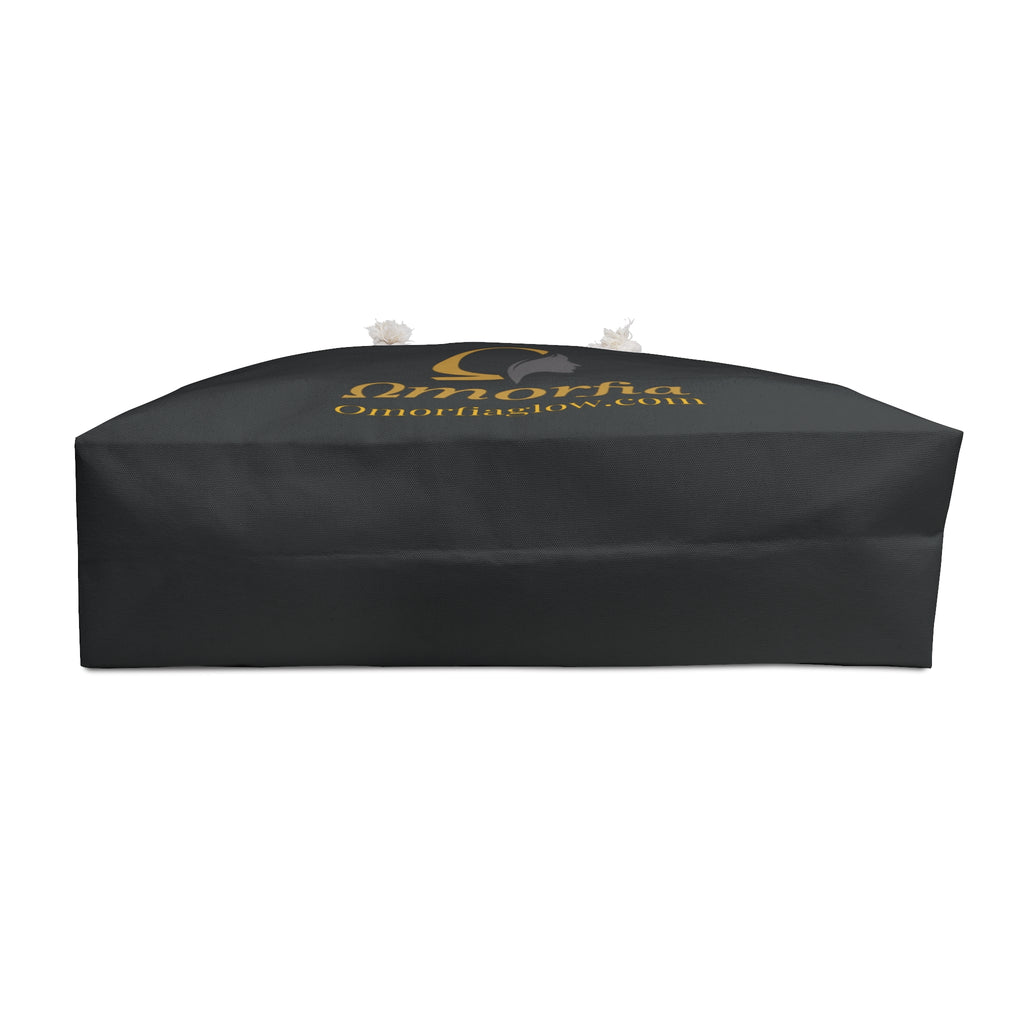 Sac week-end Omorfia Glow Logo — Cabas noir et or